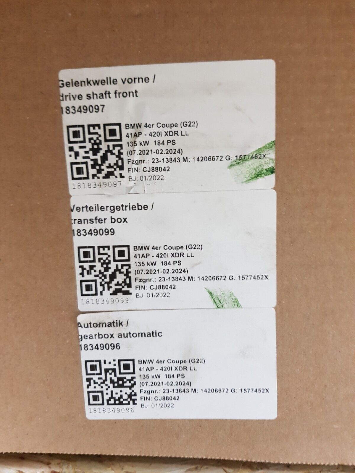 Automatikgetriebe Verteilergetriebe BMW G22 Coupe 420i Getriebe 5A04BC2 Gearbox