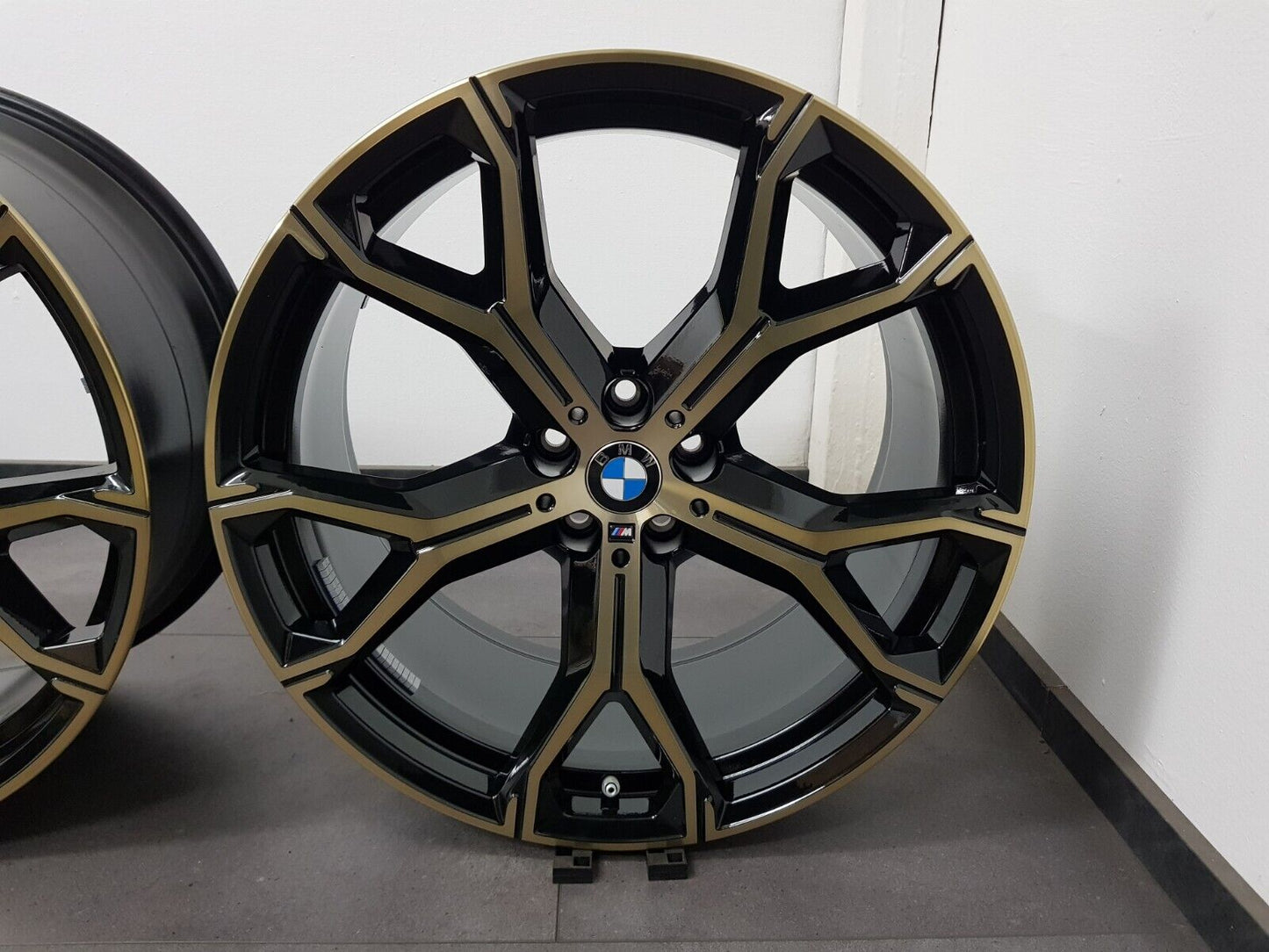 4x NEU BMW 21 Zoll Felgen X5 G05 X6 G06 Alufelgen Styling M741 741M Night Gold!