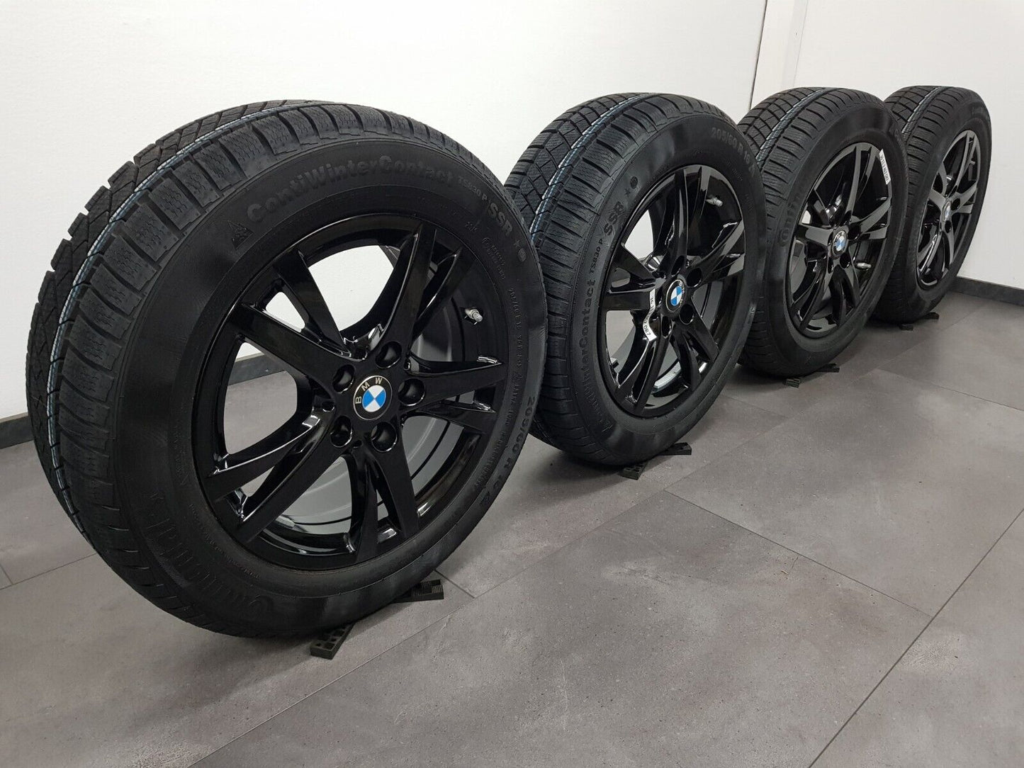 NEU BMW Winterreifen 2er F45 F46 16 Zoll Felgen 473 Winterräder Active schwarz!